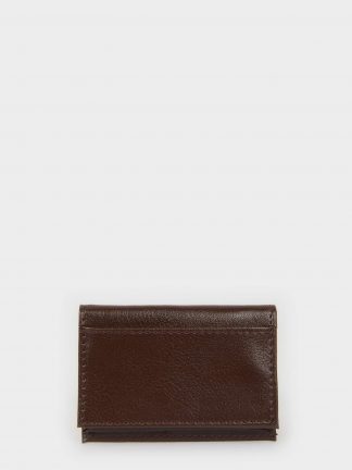 کیف پول و کارت مردانه قهوه ای دفکتو