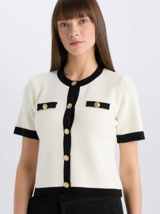 ژاکت زنانه بژ دفکتو