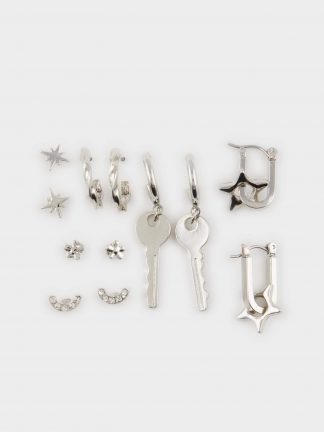 گوشواره زنانه نقره ای دفکتو