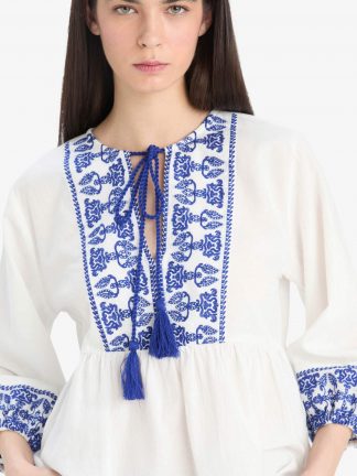 بلوز زنانه آبی دفکتو