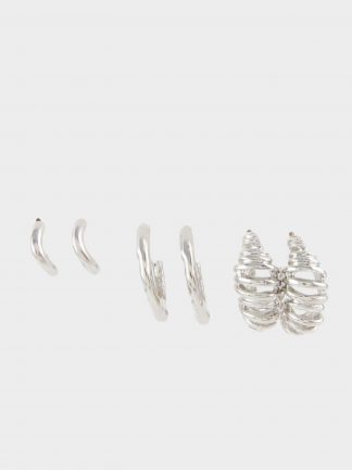 گوشواره زنانه نقره ای دفکتو