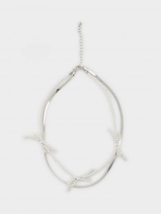 گردنبند زنانه نقره ای دفکتو