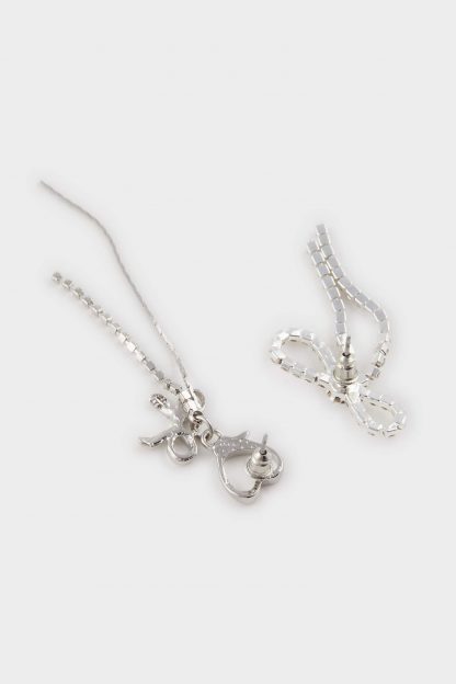 گوشواره زنانه نقره ای دفکتو