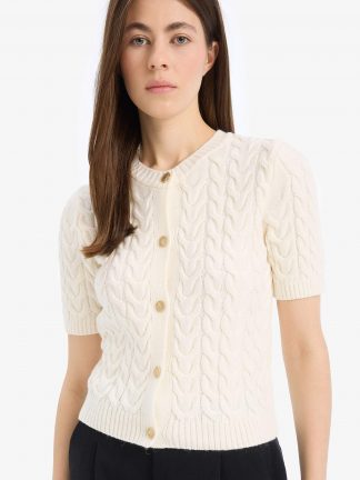 ژاکت زنانه بژ دفکتو