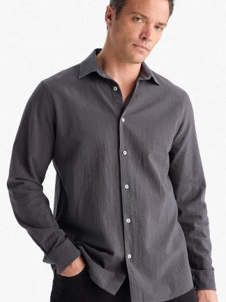 پیراهن مردانه خاکستری تیره دفکتو