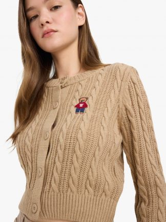 ژاکت زنانه قهوه ای دفکتو