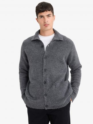 ژاکت مردانه خاکستری تیره دفکتو