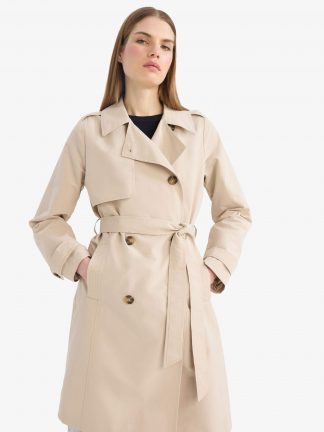 بارانی زنانه بژ دفکتو