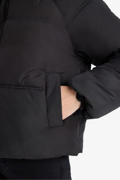 کاپشن زنانه مشکی دفکتو