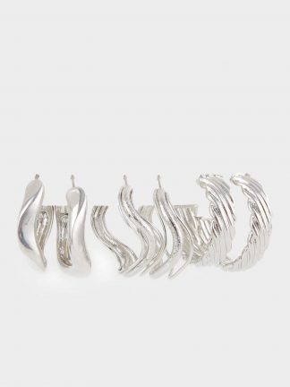 گوشواره زنانه نقره ای دفکتو
