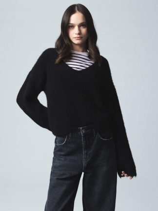 پلیور زنانه مشکی دفکتو