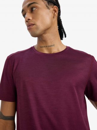 تی شرت مردانه زرشکی دفکتو