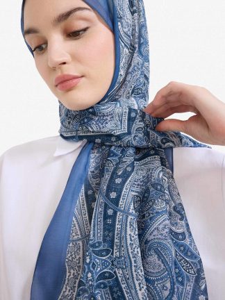 روسری و شال زنانه آبی دفکتو