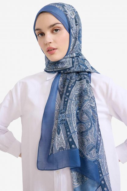 روسری و شال زنانه آبی دفکتو