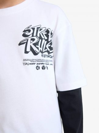 تی شرت پسرانه سفید دفکتو