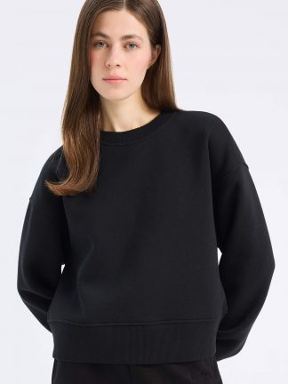 سویشرت زنانه مشکی دفکتو