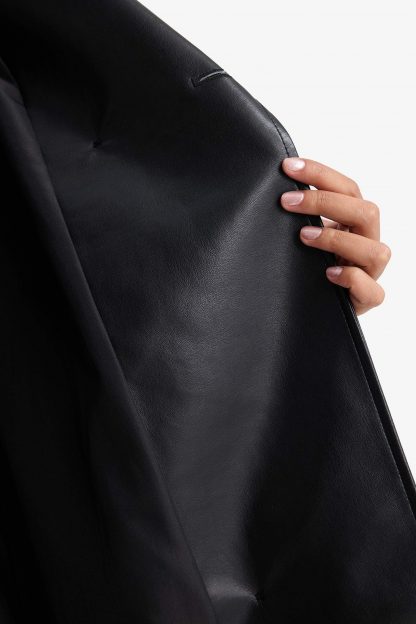 بارانی زنانه مشکی دفکتو