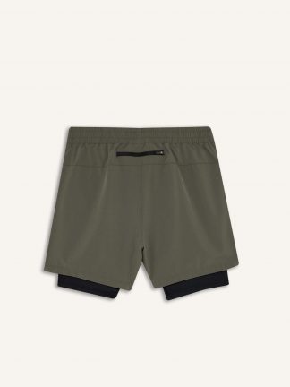 شلوارک مردانه خاکی دفکتو