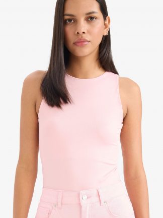 بادی زنانه صورتی روشن دفکتو