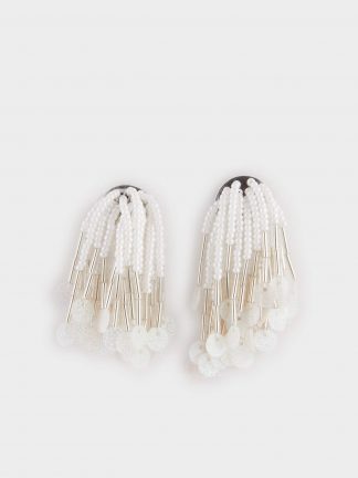 گوشواره زنانه سفید دفکتو