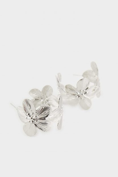 گوشواره زنانه نقره ای دفکتو