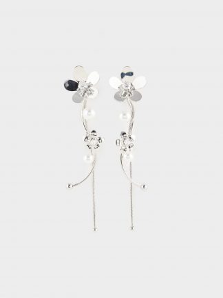 گوشواره زنانه نقره ای دفکتو