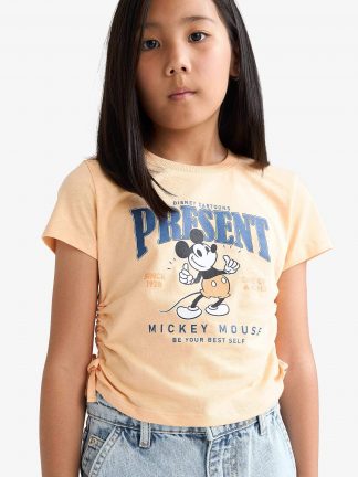 تی شرت دخترانه نارنجی دفکتو