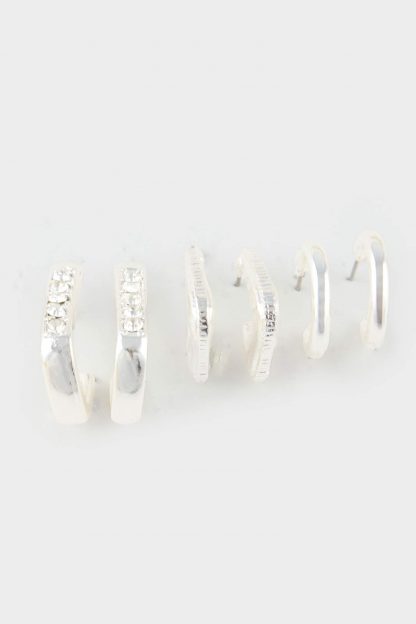 گوشواره زنانه نقره ای دفکتو