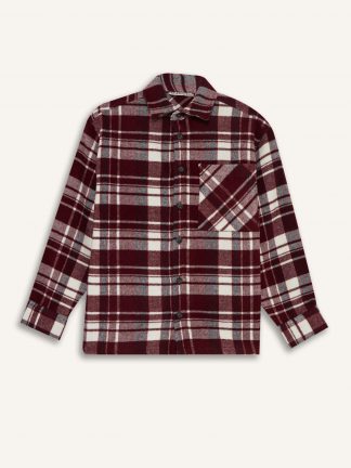 پیراهن پسرانه زرشکی دفکتو