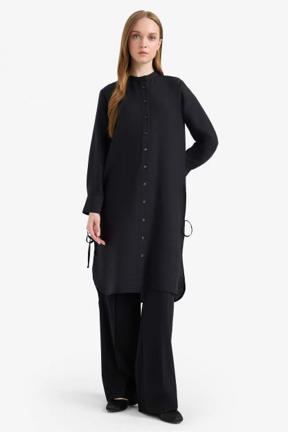 تونیک زنانه مشکی دفکتو