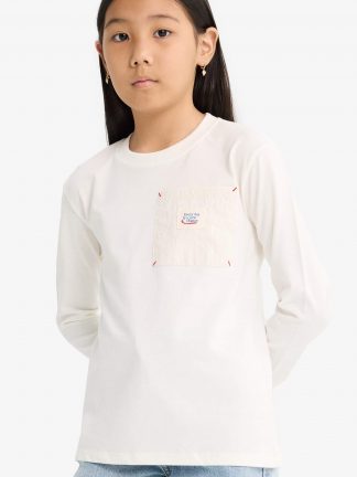 تی شرت دخترانه بژ دفکتو