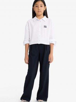 شلوار دخترانه سرمه ای دفکتو