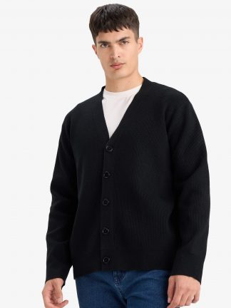 ژاکت مردانه مشکی دفکتو