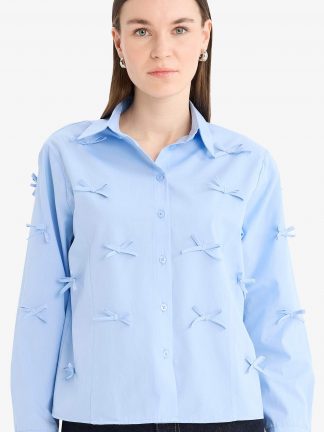 تونیک زنانه آبی دفکتو