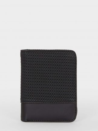 کیف پول و کارت مردانه مشکی دفکتو