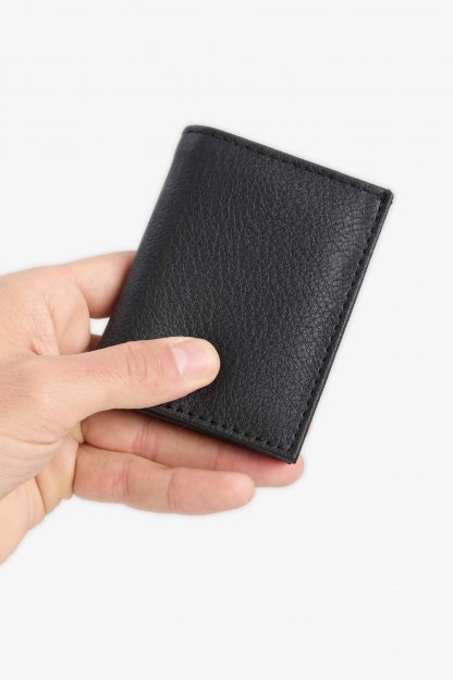 کیف پول و کارت مردانه مشکی دفکتو