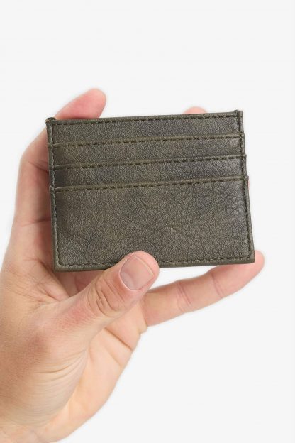 کیف پول و کارت مردانه خاکی دفکتو