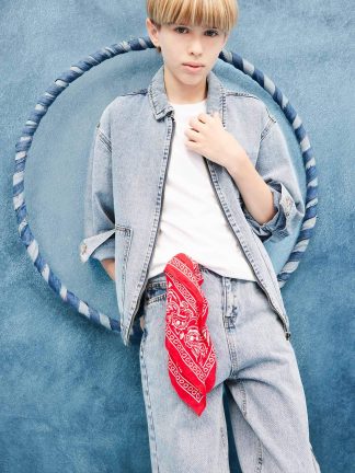 کت پسرانه آبی روشن دفکتو