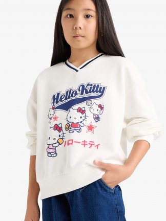 سویشرت دخترانه بژ دفکتو