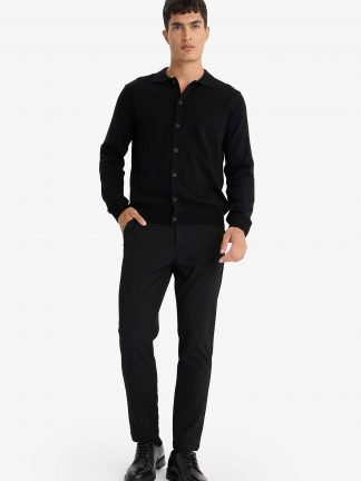 ژاکت مردانه مشکی دفکتو