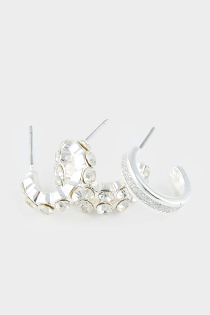 گوشواره زنانه نقره ای دفکتو