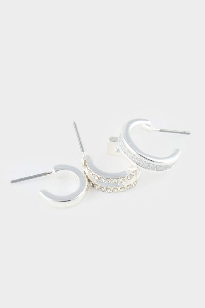 گوشواره زنانه نقره ای دفکتو