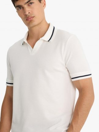 پولوشرت مردانه سفید دفکتو