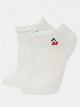 جوراب زنانه سفید دفکتو