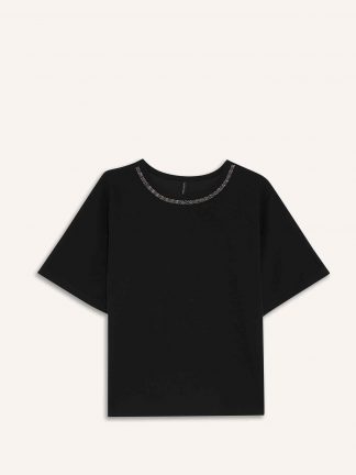 تیشرت زنانه مشکی دفکتو