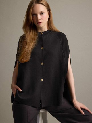 ژاکت زنانه مشکی دفکتو