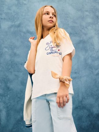 تی شرت دخترانه بژ دفکتو