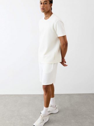 شلوارک مردانه بژ دفکتو