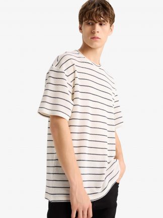 تی شرت مردانه بژ دفکتو