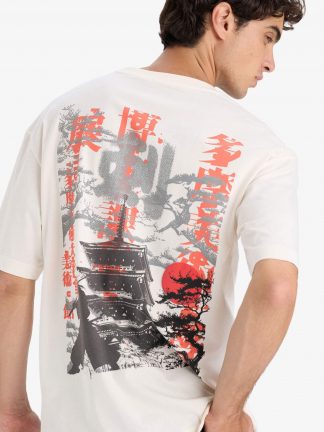 تی شرت مردانه بژ دفکتو